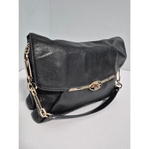 Coach Madison Leather Shoulder Flap Bag Black G1371-26223 Tags attached*
